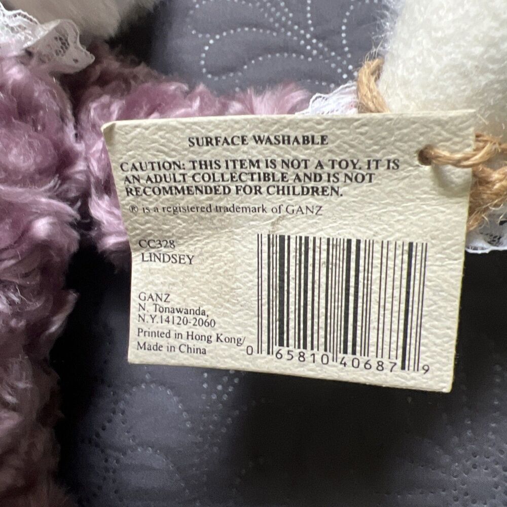 VTG 1998 GANZ COTTAGE COLLECTIBLES TEDDY LINDSEY JOINTED POSEABLE PLUSH BEAR 20’ - Picture 13 of 16